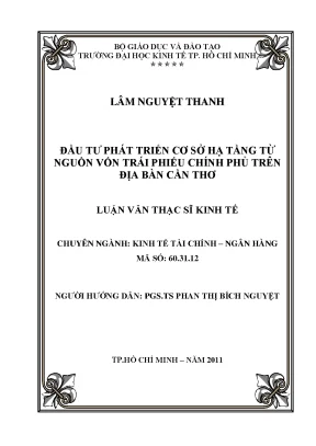 Đầu Tư Phát Triển Cơ Sở Hạ Tầng Từ Trái Phiếu Chính Phủ