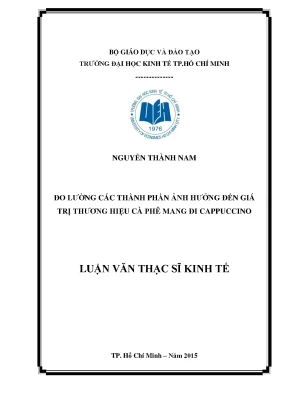 Đo Lường Các Yếu Tố Ảnh Hưởng Đến Giá Trị Thương Hiệu Cà 