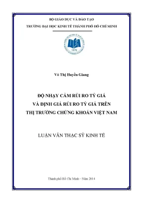 Đánh giá rủi ro tỷ giá và độ nhạy cảm trên thị trường