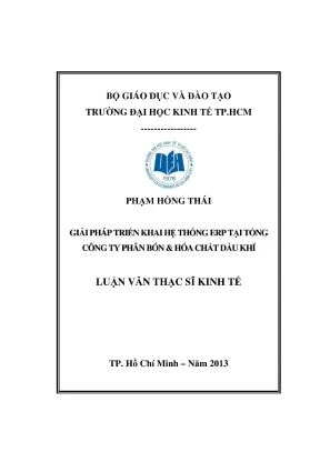 Luận văn triển khai ERP tại PVFCCo (Thạc sĩ UEH)
