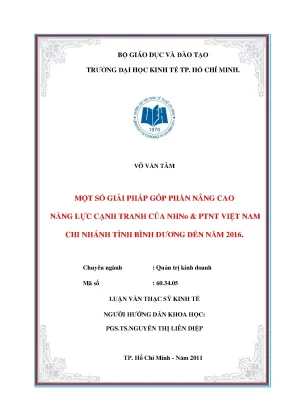 Giải pháp nâng cao năng lực cạnh tranh của ngân hàng