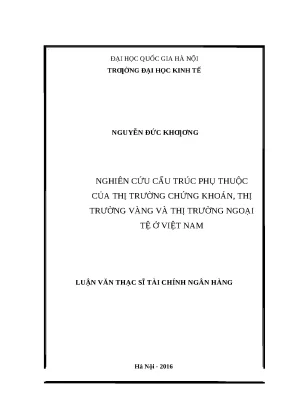 Nghiên cứu cấu trúc phụ thuộc giữa thị trường chứng