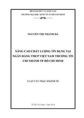 Nâng Cao Chất Lượng Tín Dụng Tại Ngân Hàng Thương Mại Cổ