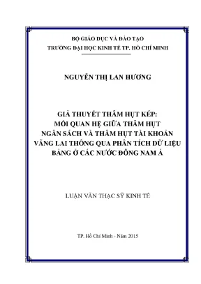 Giả thuyết thâm hụt kép: Luận văn thạc sĩ UEH 2015
