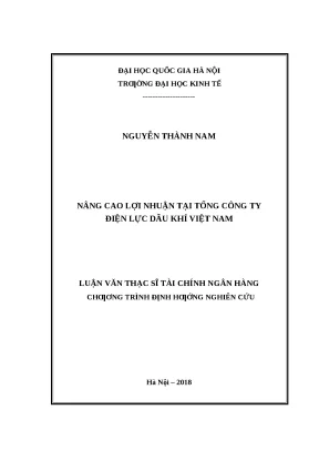 Tối Ưu Hóa Lợi Nhuận Tại Tổng Công Ty Điện Lực Dầu Khí