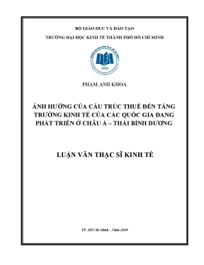 Tác động của cấu trúc thuế đến tăng trưởng kinh tế ở các
