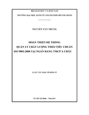 Hoàn thiện hệ thống quản lý chất lượng ISO 9001:2008 tại ACB