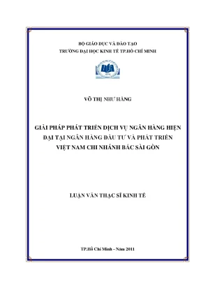 Luận văn: Giải pháp phát triển ngân hàng hiện đại tại BIDV
