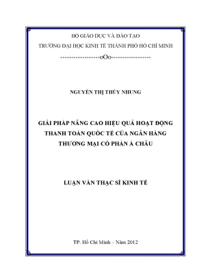 Giải pháp nâng cao hiệu quả thanh toán quốc tế tại ngân