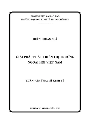 Luận văn: Phát triển thị trường ngoại hối Việt Nam
