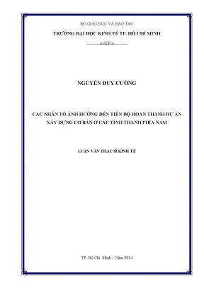 Những Nhân Tố Ảnh Hưởng Đến Tiến Độ Hoàn Thành Dự Án Xây