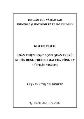 Hoàn thiện quản trị rủi ro tín dụng thương mại tại Viscom