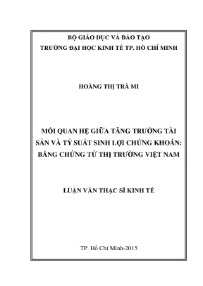 Mối Quan Hệ Giữa Tăng Trưởng Tài Sản và Tỷ Suất Sinh Lợi