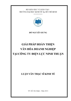 Giải pháp nâng cao văn hóa doanh nghiệp tại Công ty Điện