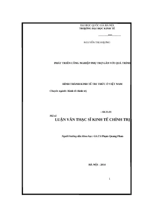Phát triển công nghiệp phụ trợ gắn với kinh tế tri thức