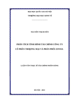 Phân Tích Tình Hình Tài Chính Công Ty Cổ Phần Thương Mại