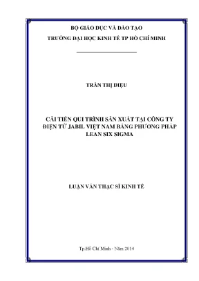 Cải Tiến Quy Trình Sản Xuất Tại Jabil Việt Nam Bằng Lean