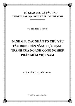 Đánh Giá Năng Lực Cạnh Tranh Ngành Phần Mềm Việt Nam