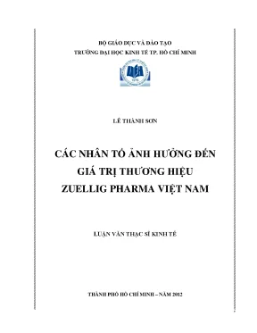 Các Nhân Tố Ảnh Hưởng Đến Giá Trị Thương Hiệu Zuellig