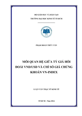 Mối Quan Hệ Giữa Tỷ Giá Hối Đoái VND/USD và Chỉ Số VN-Index