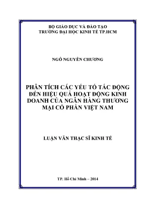 Luận văn UEH: Hiệu quả kinh doanh ngân hàng thương mại VN