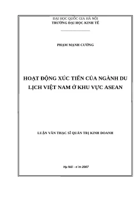 Hoạt động xúc tiến du lịch Việt Nam tại ASEAN: Thực