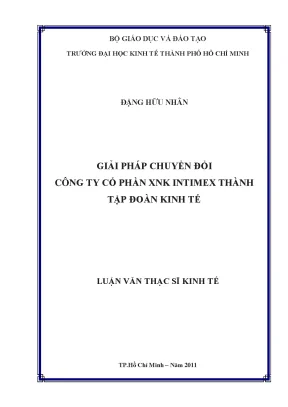 Giải pháp chuyển đổi Công ty Cổ phần XNK Intimex thành