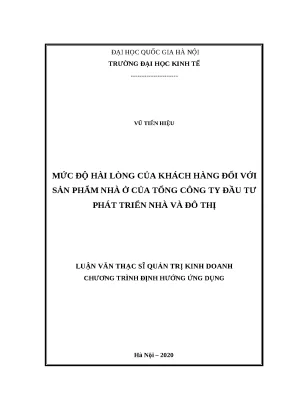 Mức độ hài lòng của khách hàng với sản phẩm nhà ở của