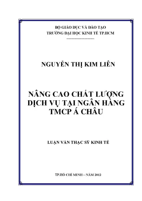 Nâng Cao Chất Lượng Dịch Vụ Ngân Hàng TMCP Á Châu