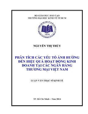 Phân Tích Yếu Tố Ảnh Hưởng Đến Hiệu Quả Kinh Doanh Ngân