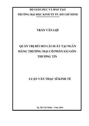 Quản Trị Rủi Ro Lãi Suất Tại Ngân Hàng Thương Mại Cổ