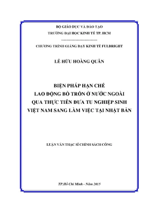 Biện Pháp Hạn Chế Lao Động Bỏ Trốn Ở Nước Ngoài: Kinh
