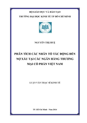 Phân Tích Nhân Tố Gây Nợ Xấu Tại Ngân Hàng Thương Mại Cổ