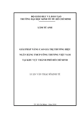 Giải pháp nâng cao giá trị thương hiệu ngân hàng TMCP