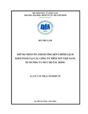 Nhân Tố Ảnh Hưởng Đến Chênh Lệch Kiểm Toán Tại Các Công