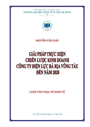 Giải pháp chiến lược kinh doanh cho Công ty Điện lực Bà