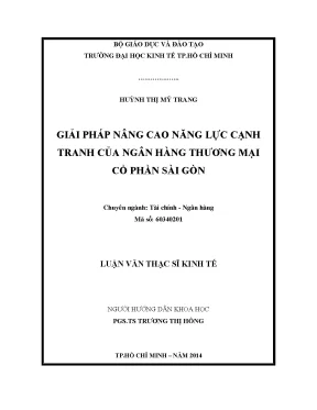 Giải pháp nâng cao năng lực cạnh tranh cho ngân hàng