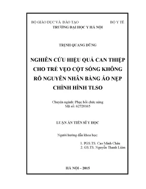 Nghiên cứu can thiệp hiệu quả cho trẻ vẹo cột sống bằng 