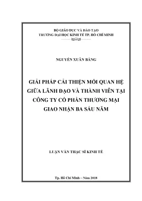 Giải Pháp Tăng Cường Mối Quan Hệ Giữa Lãnh Đạo và Nhân
