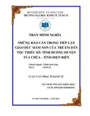 Rào cản trong tiếp cận giáo dục mầm non của trẻ em dân