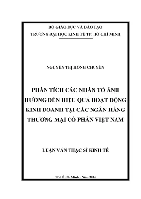 Phân Tích Nhân Tố Ảnh Hưởng Đến Hiệu Quả Kinh Doanh Ngân