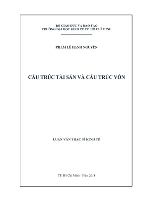 Nghiên cứu cấu trúc tài sản và vốn trong doanh nghiệp