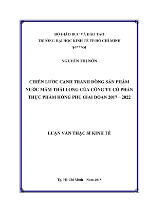 Chiến Lược Cạnh Tranh Nước Mắm Thái Long Giai Đoạn 2017-2022
