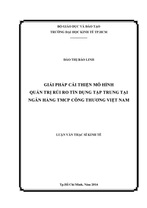 Giải pháp cải thiện quản trị rủi ro tín dụng tại ngân