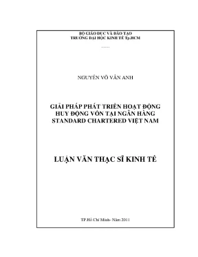 Giải pháp huy động vốn tại Standard Chartered Việt Nam