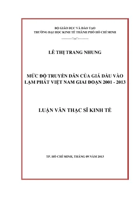 Mức Độ Truyền Dẫn Của Giá Dầu Vào Lạm Phát Tại Việt Nam