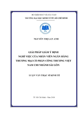 Giải pháp giảm ý định nghỉ việc cho nhân viên ngân hàng