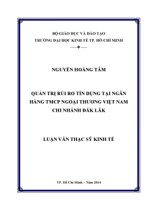 Quản Trị Rủi Ro Tín Dụng Tại Vietcombank Đăk Lắk: Nghiên