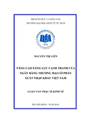 Nâng Cao Năng Lực Cạnh Tranh Ngân Hàng TMCP Xuất Nhập