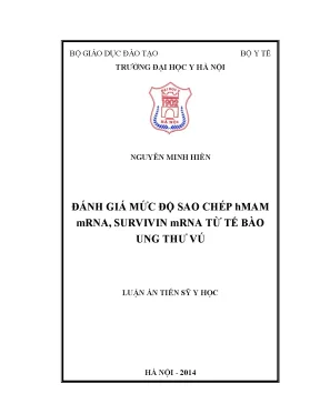 Đánh Giá Mức Độ Sao Chép hMAM và Survivin mRNA Từ Tế Bào 